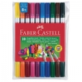 Faber Castell Çift Taraflı Keçeli Kalem 10 Renk