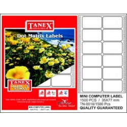 Tanex Bilgisayar Etiketi 35*77 mm