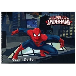 Spiderman Karton Kapak Resim Defteri 35x50cm 15yp.