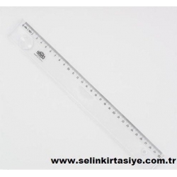 Hatas Şeffaf Cetvel 30cm Mercekli Geniş