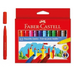 Faber Castell Jumbo Keçeli Kalem 12 Renk